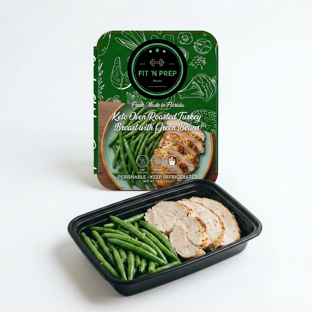 Oven Roasted Turkey Breast with Green Beans