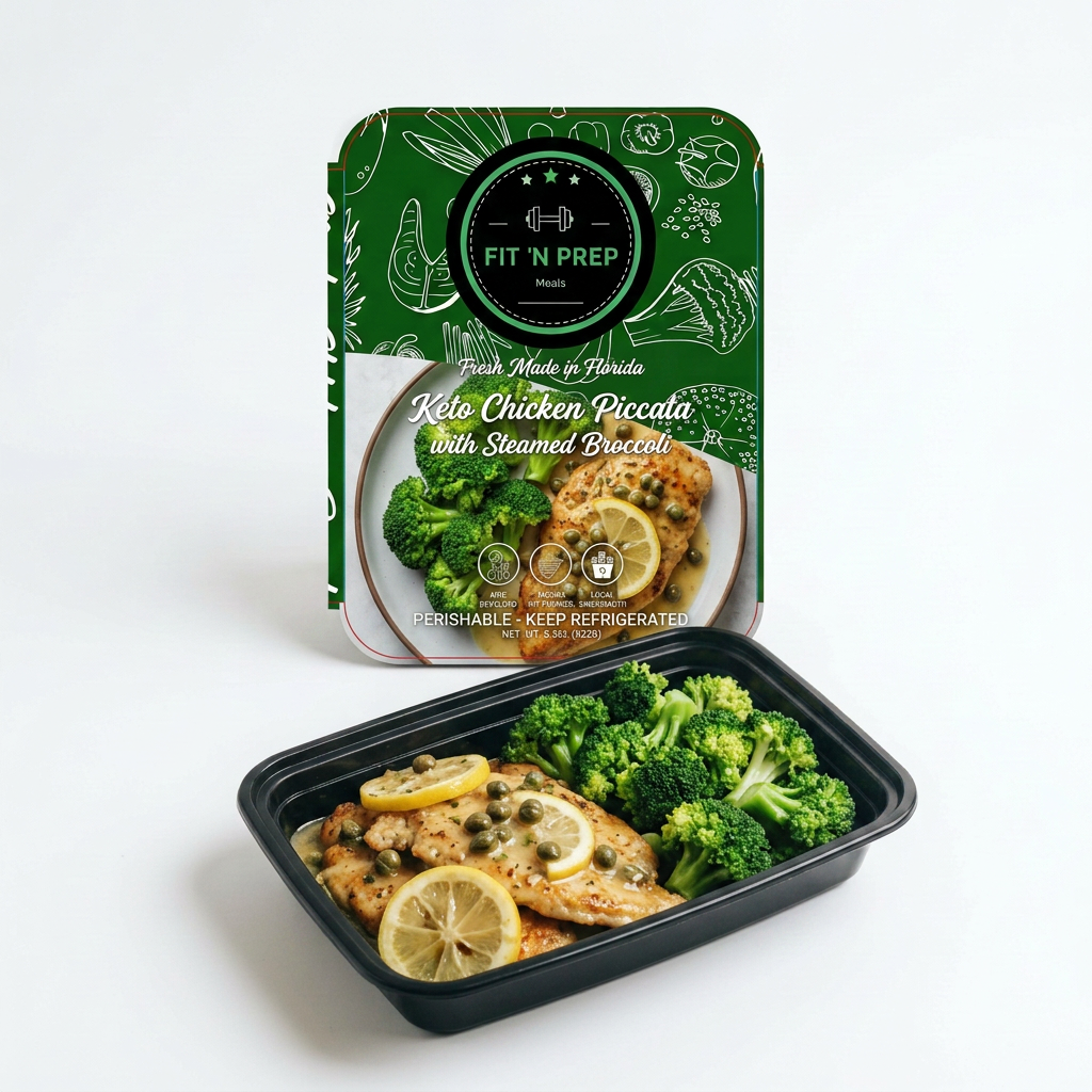 Chicken Piccata with Steamed Broccoli
