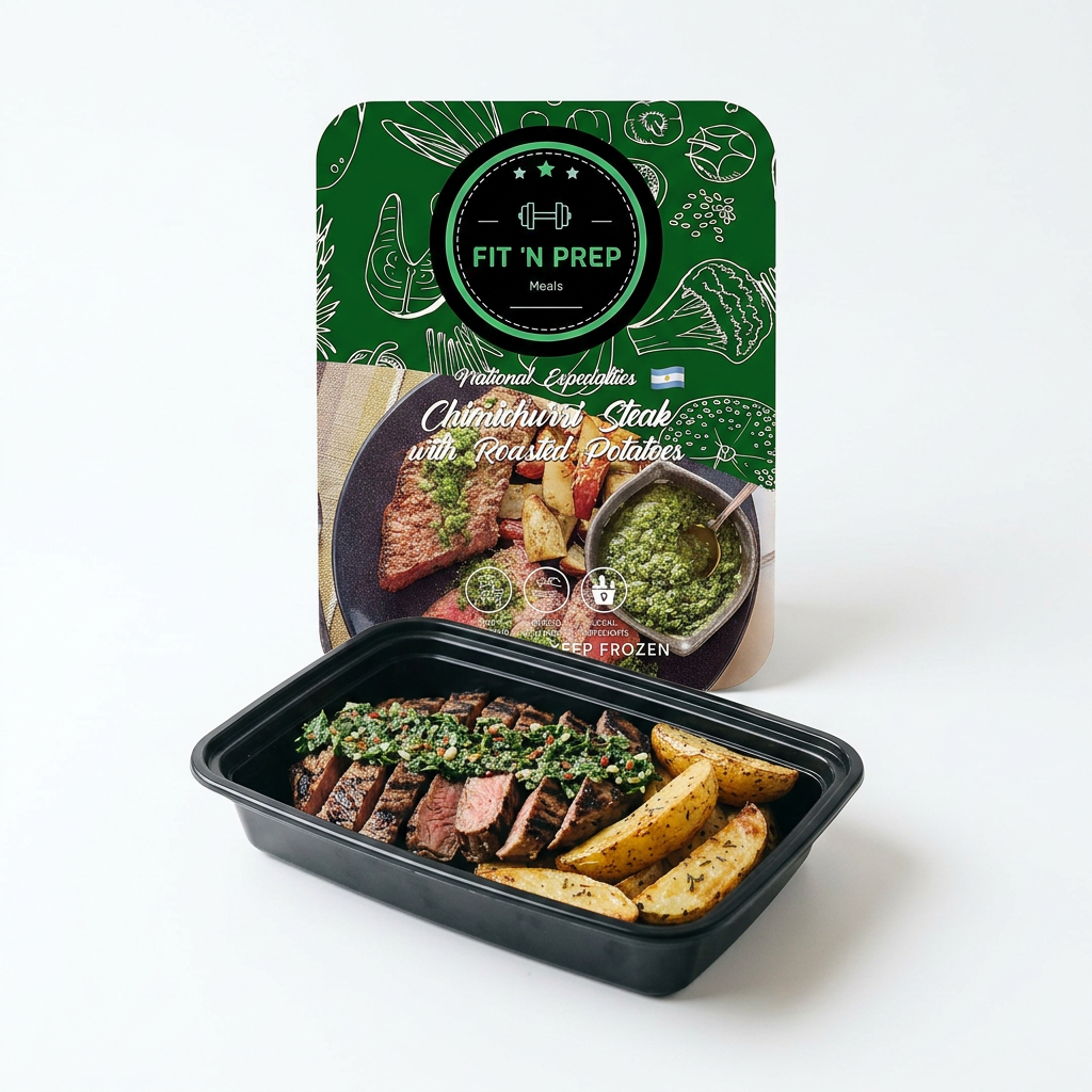 Chimichurri Steak — single-compartment tray with retail sleeve